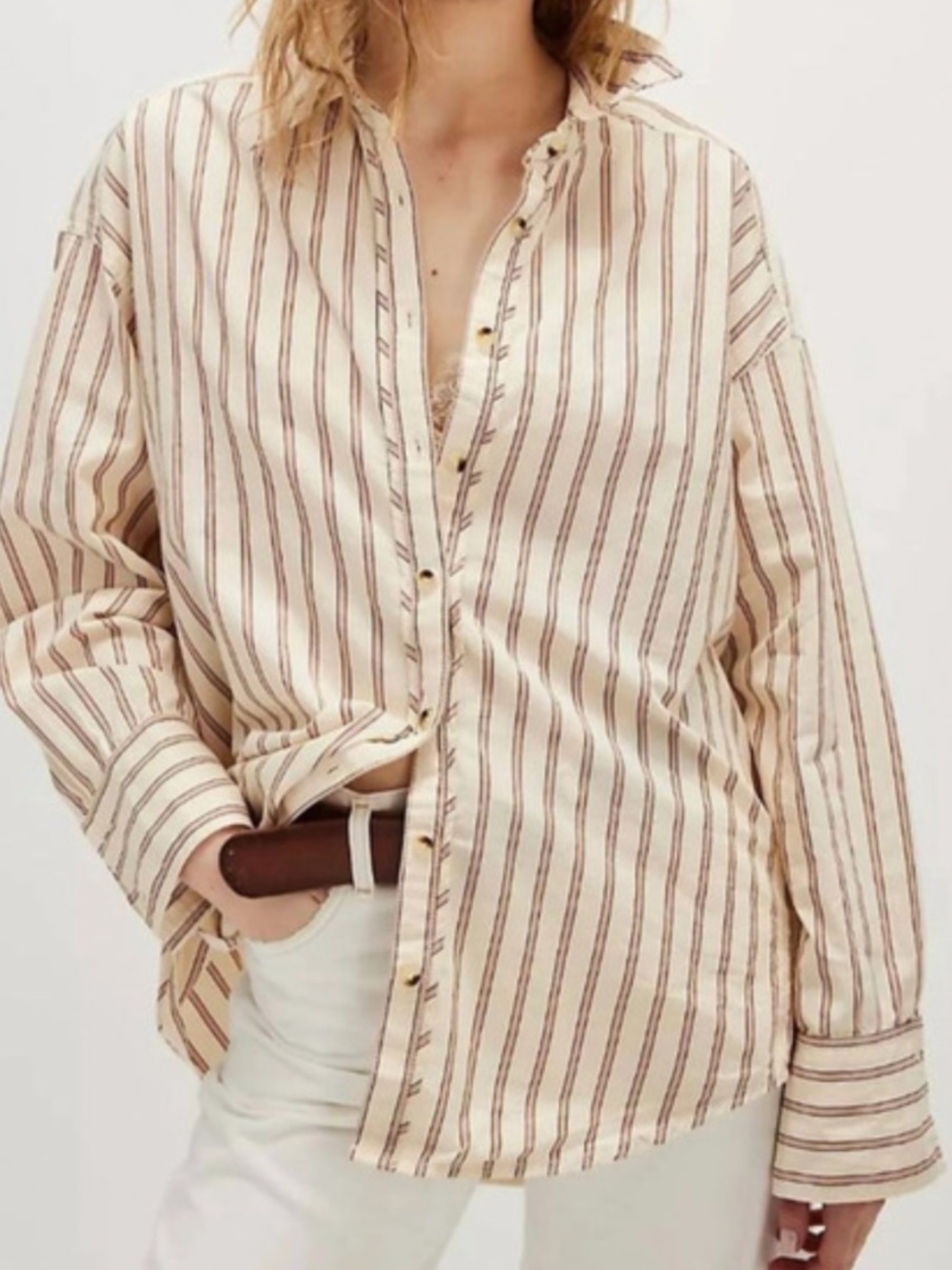 We the Free Varsity Vibes button up